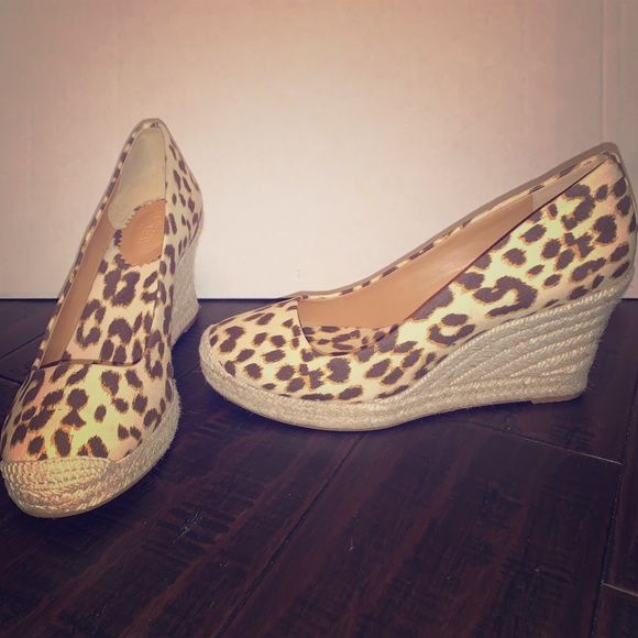 J. Crew Shoes - J.crew cheetah print wedges